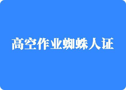 色操BB高空作业蜘蛛人证